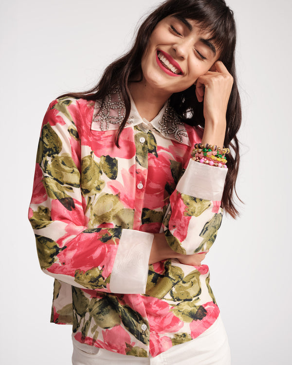Gloria Top - Pretty Peonies - Frances Valentine