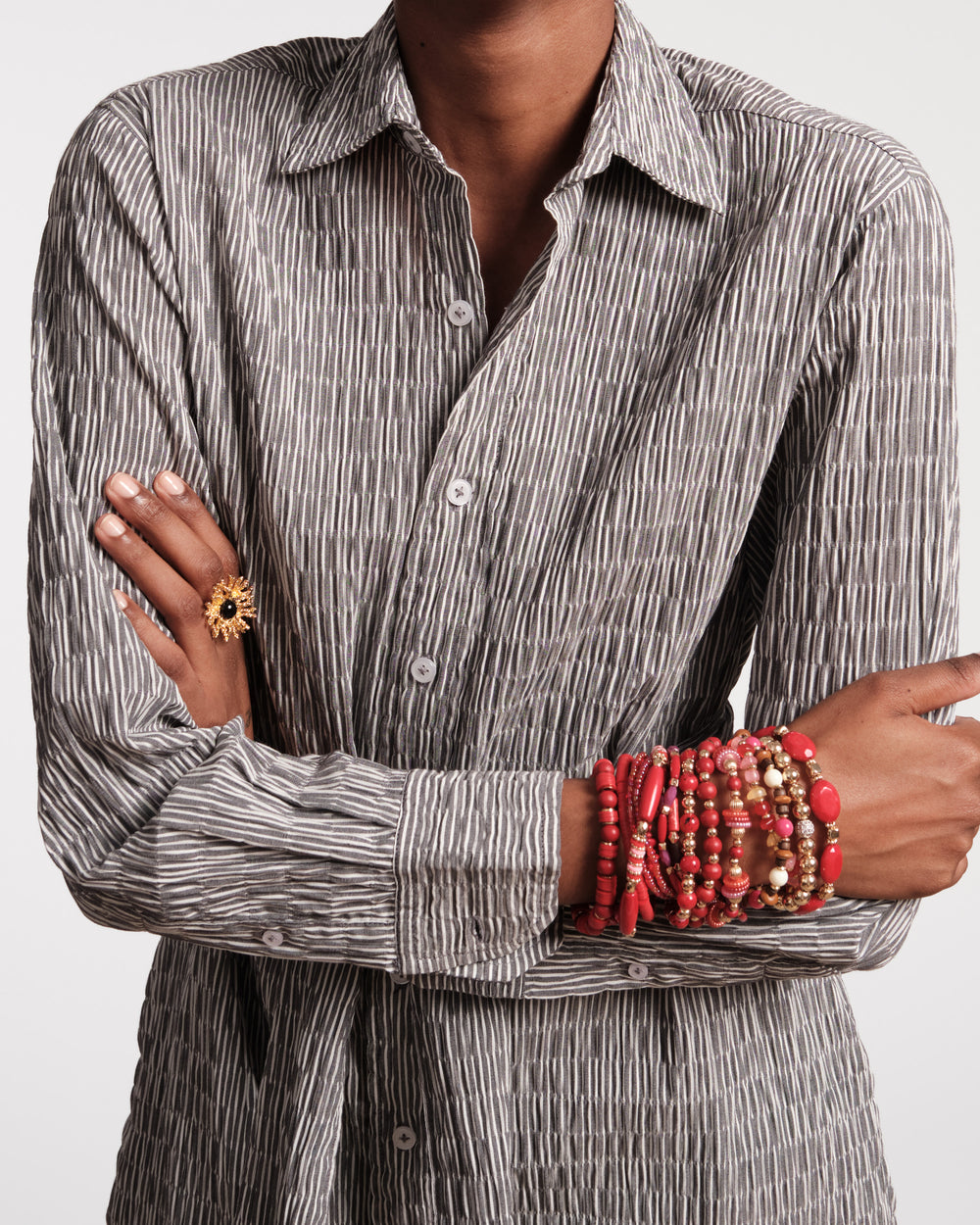 Perfect Shirtdress - Gray - Frances Valentine