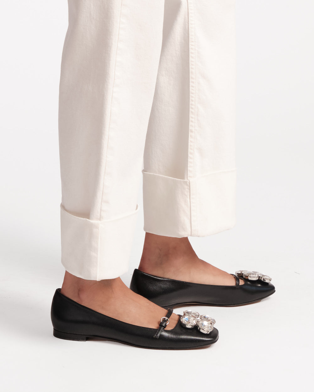 Josephine Ballet Flat - Black - Frances Valentine