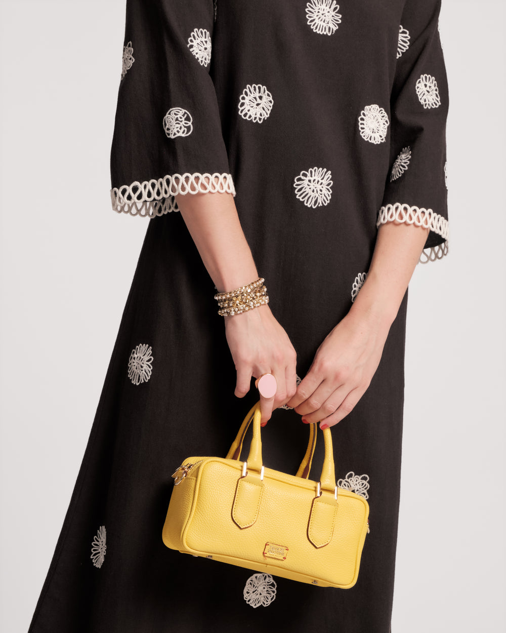 Paulie Box Bag - Yellow - Frances Valentine