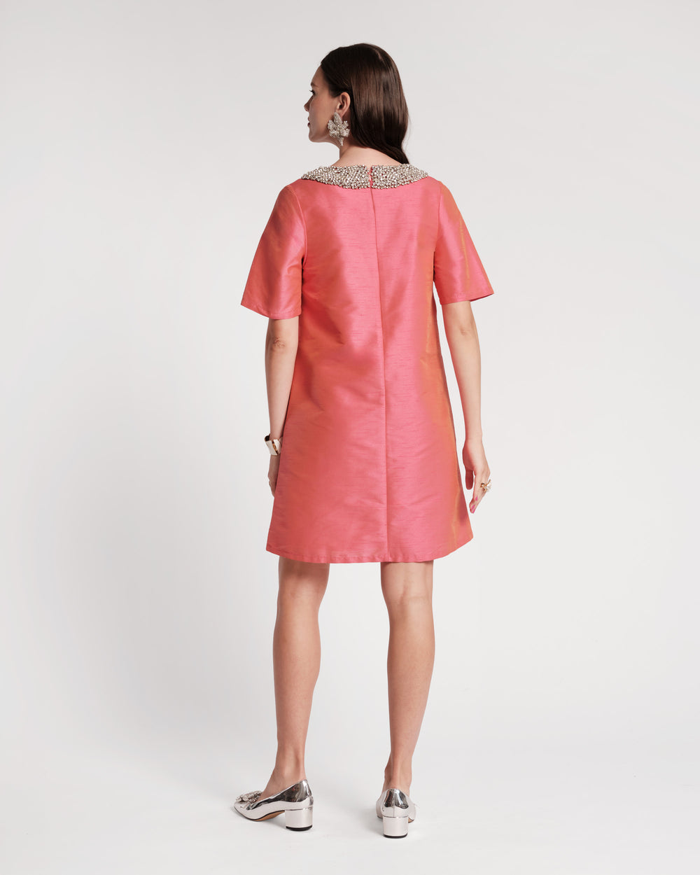 Tabby Shift Dress - Coral