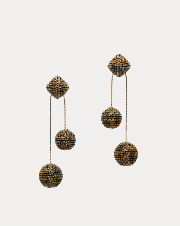 Taryn Earring - Emerald Earrings DEEPA GURNANI