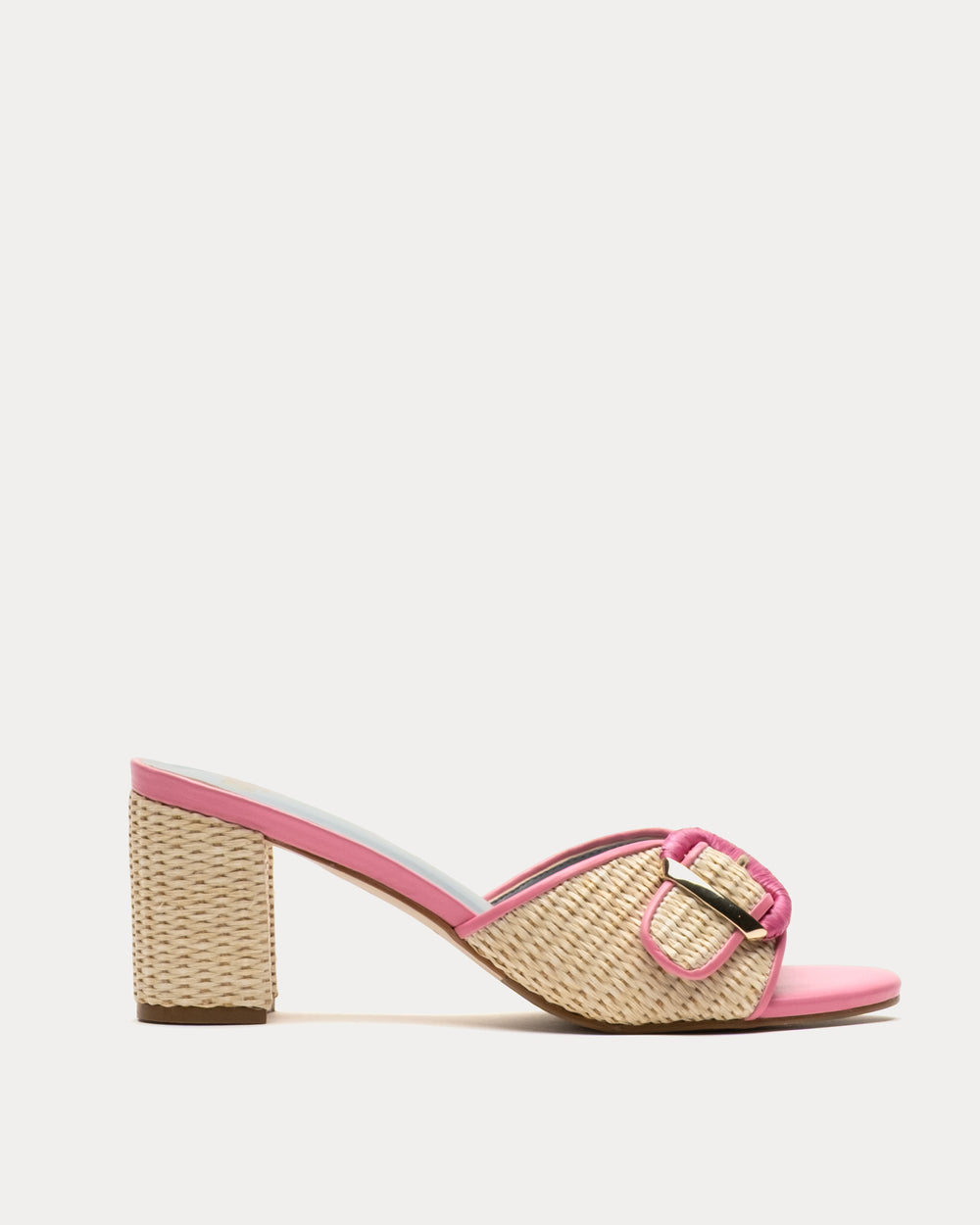 Taylor Buckle Heel - Pink Heels Frances Valentine