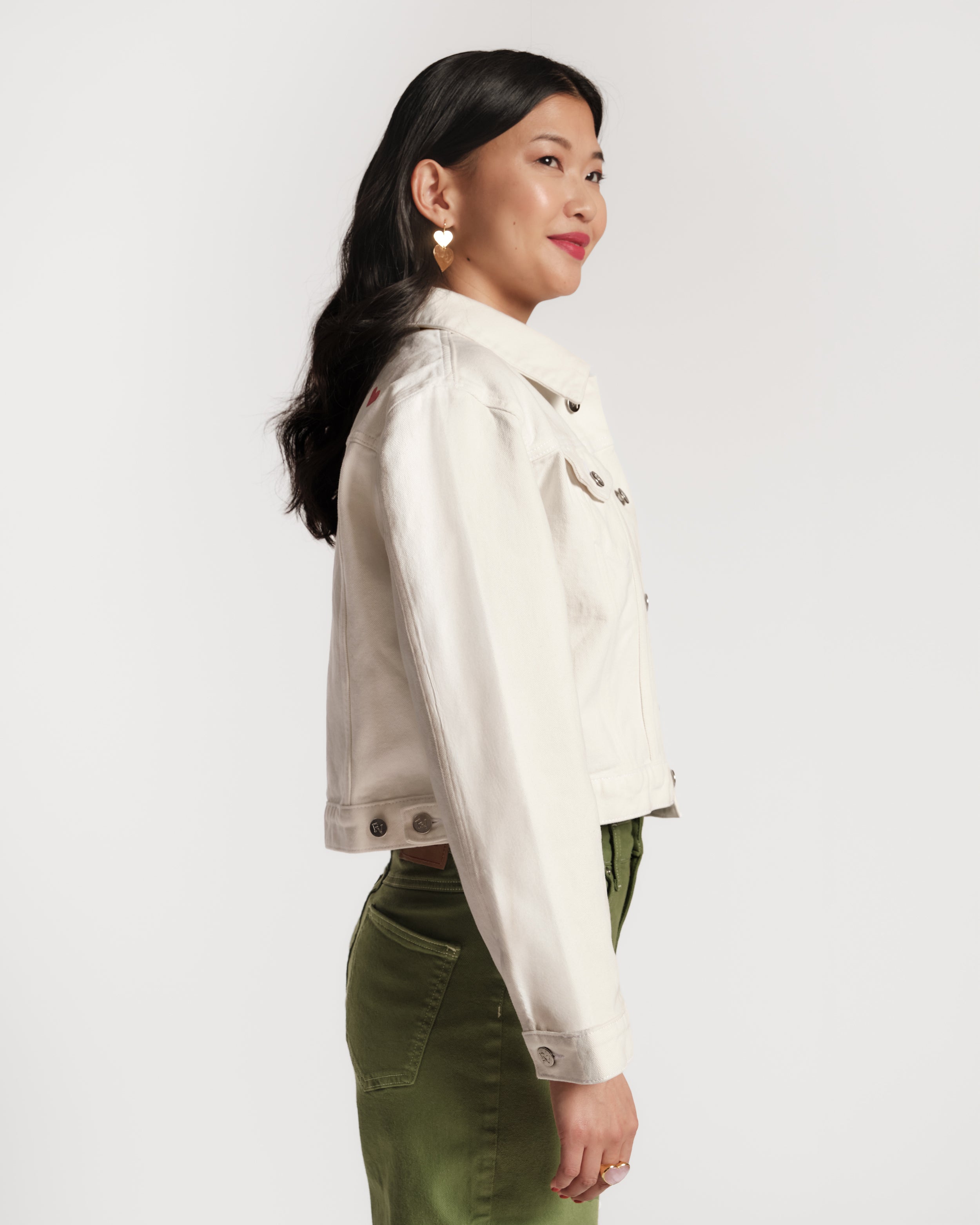 Taylor Jean Jacket - White – Frances Valentine