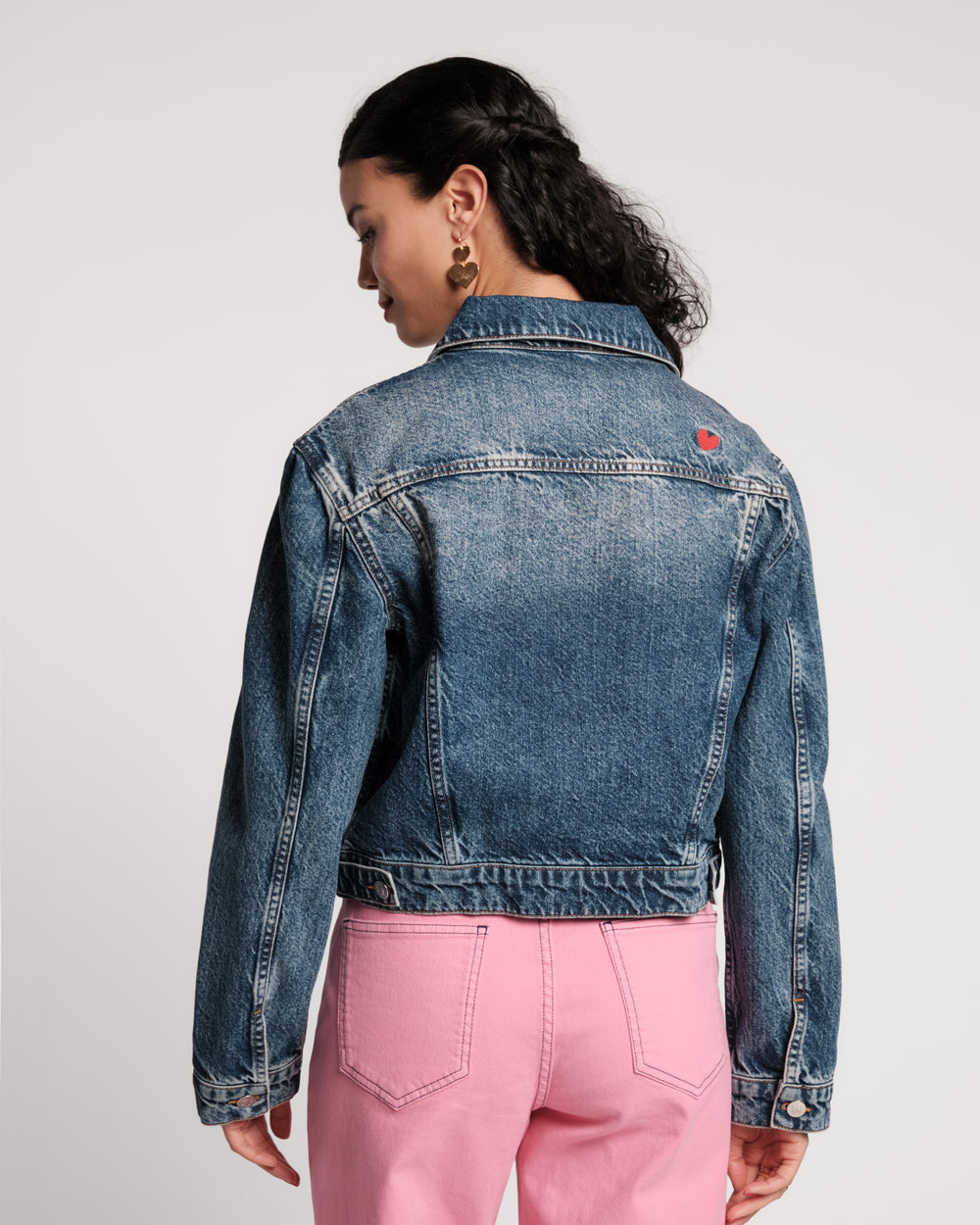 Taylor Sweetheart Jacket - Heart Embroidery Coats & Jackets Frances Valentine