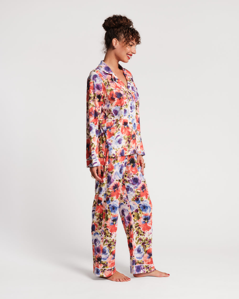 Teddy Pajama Set - Super Bloom Pajamas Frances Valentine