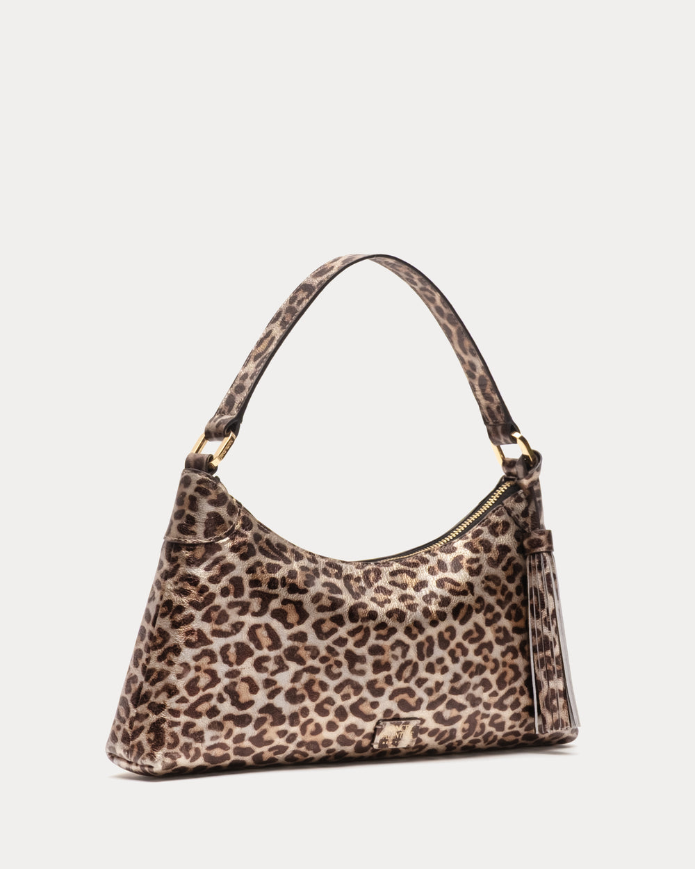 Full Leopard Tibbie Shoulder Bag - Metallic Leopard – Frances Valentine