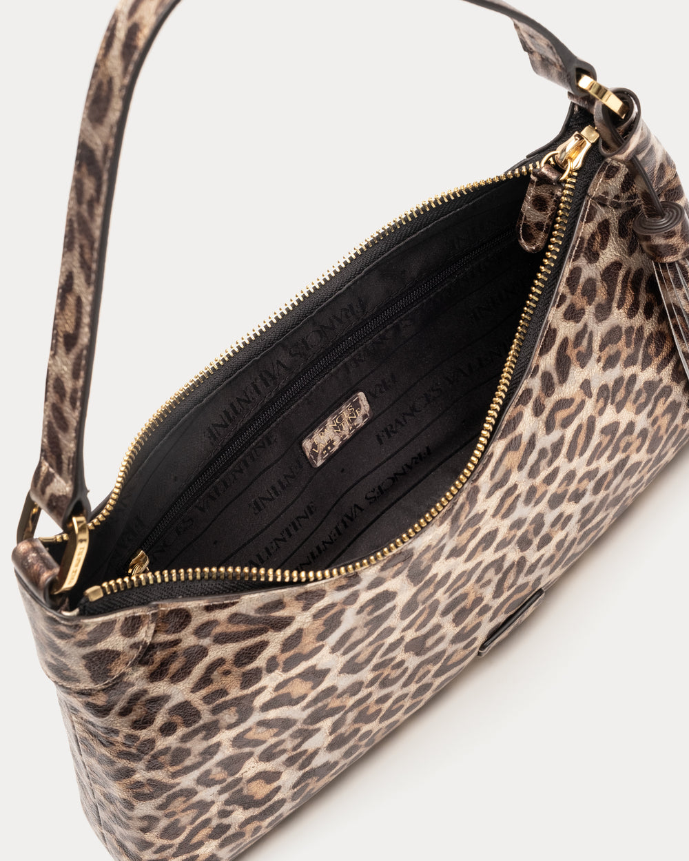 Tibbie Shoulder Bag - Metallic Leopard – Frances Valentine