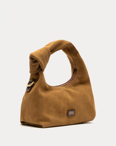 Tinsley Hobo Suede Chestnut - Frances Valentine