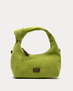 Tinsley Hobo Suede Green - Frances Valentine