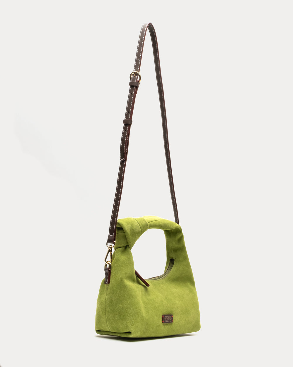 Tinsley Mini Hobo Knot Bag - Suede - Frances Valentine
