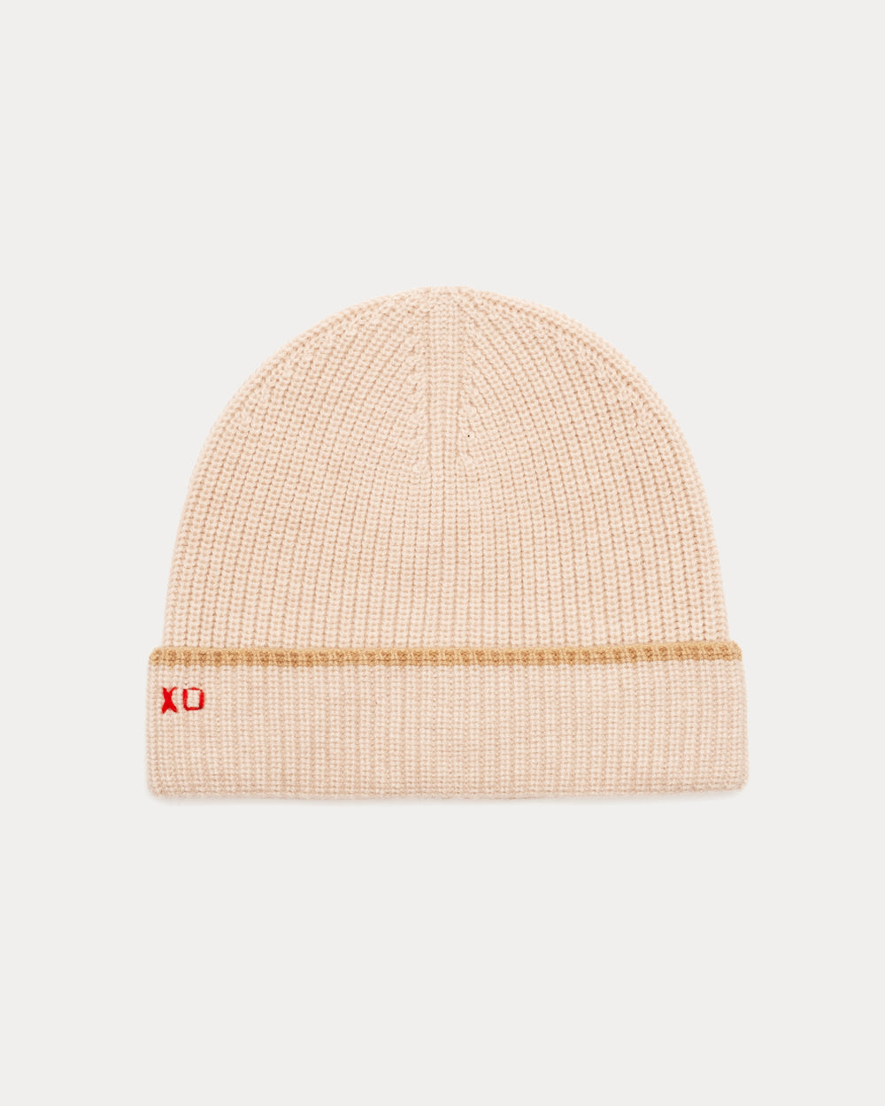 Cuffed Ribbed Beanie - Natural