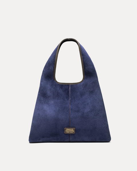 Tootsie Tote Suede - Navy – Frances Valentine