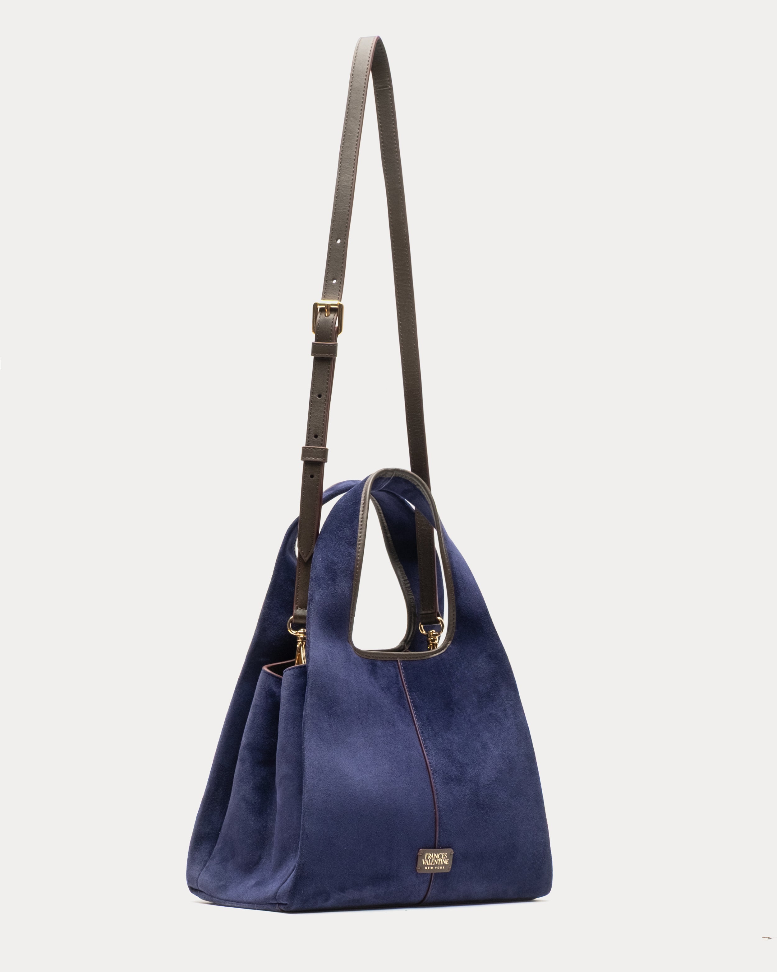 美品✨ダニエル&ボブ OTTI ALCE SUEDE ショルダーバッグ ネイビー Tootsie Tote Suede - Navy – Frances Valentine