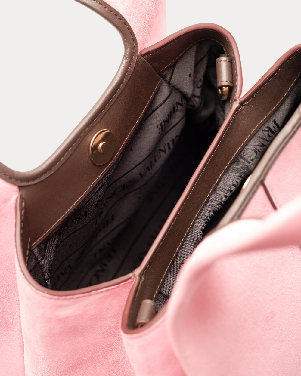 Tootsie Tote Suede Leather Pink OS Frances Valentine