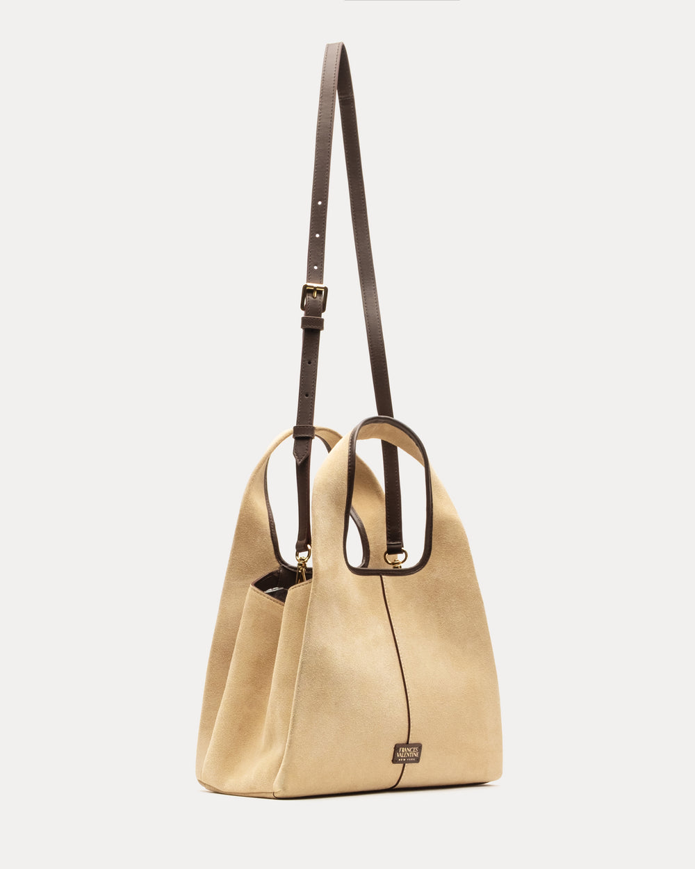 Tootsie Tote Suede Leather Sand OS Frances Valentine