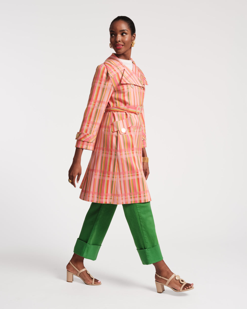 Jacqueline Coat - Candy Ribbon Plaid Coats & Jackets Frances Valentine