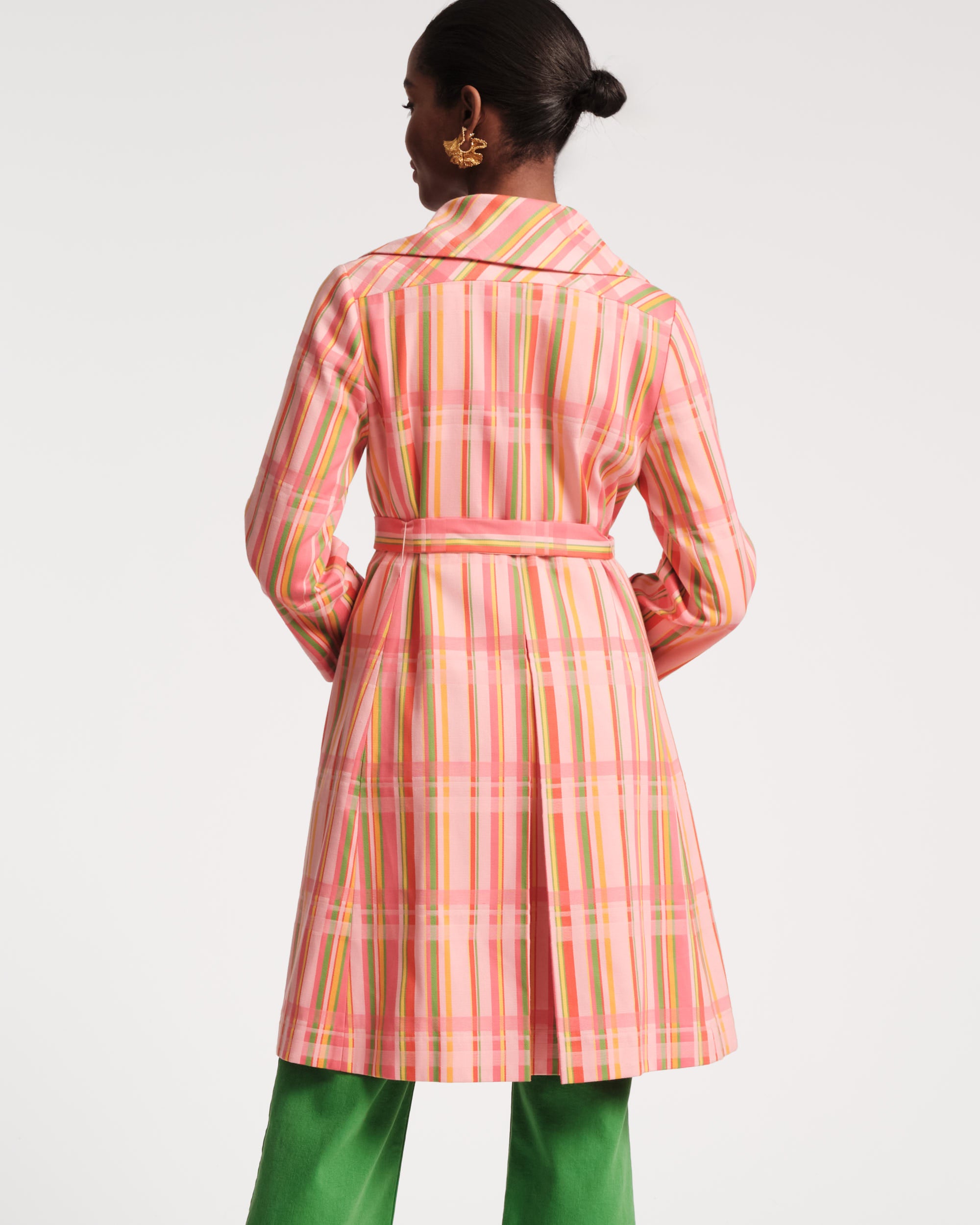 Jacqueline Coat Candy Ribbon Plaid