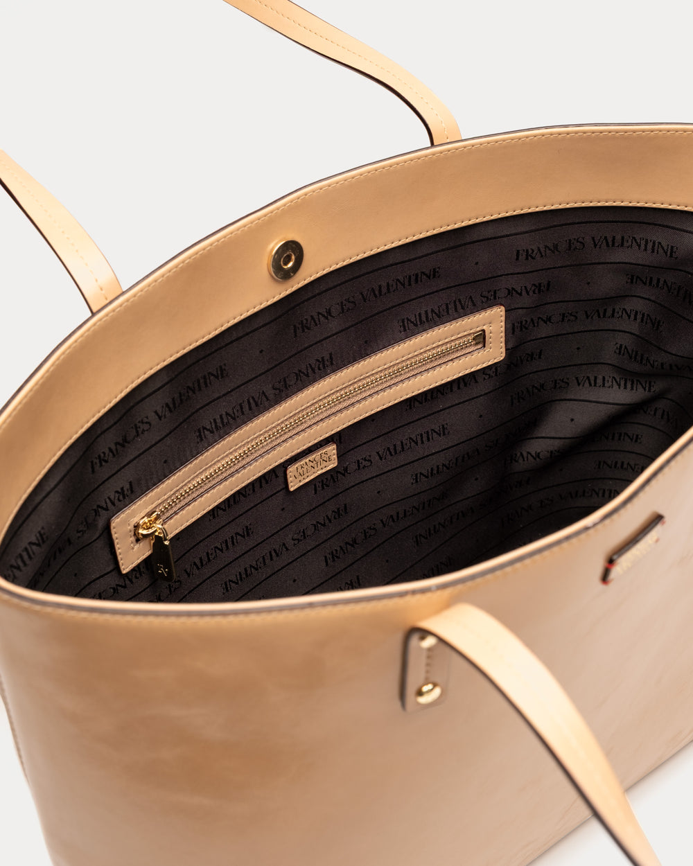 Trixie Tote - Glazed Leather Camel - Frances Valentine