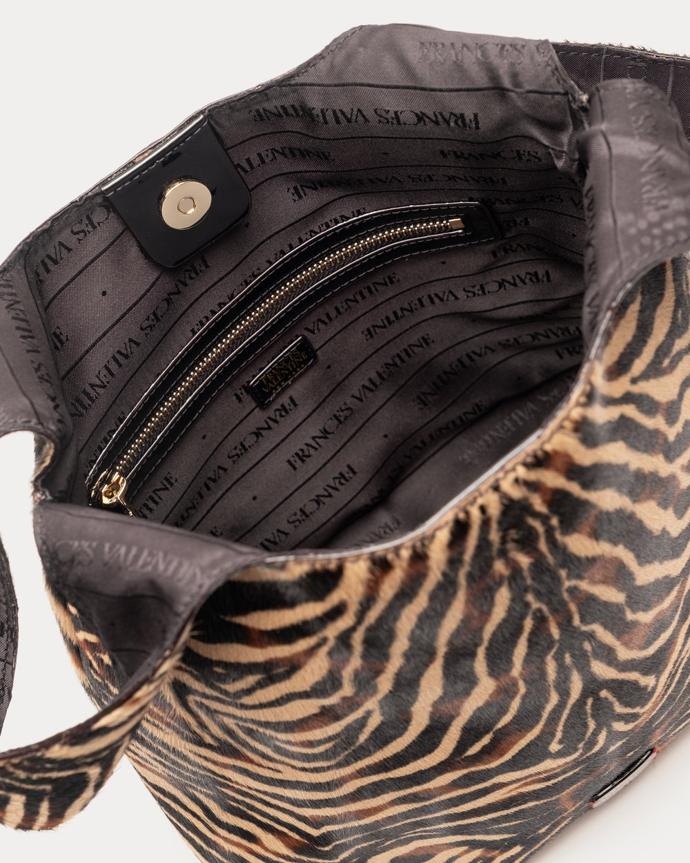 Tucker Tote - Zebra Haircalf Handbag Frances Valentine