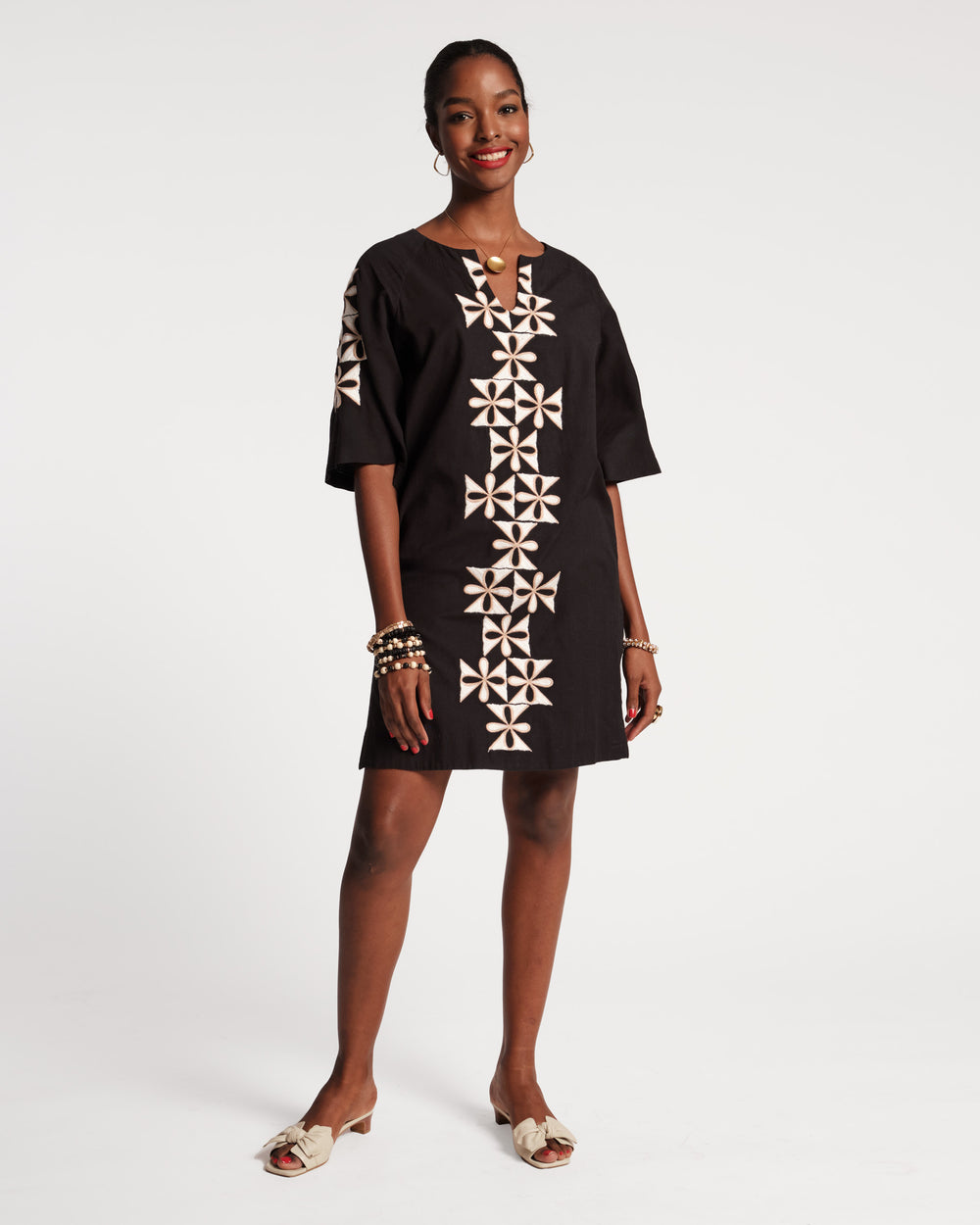 Charming Caftan Mini - Gambit Black - Frances Valentine