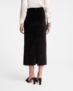 Velvet Tuxedo Maxi Skirt - Frances Valentine