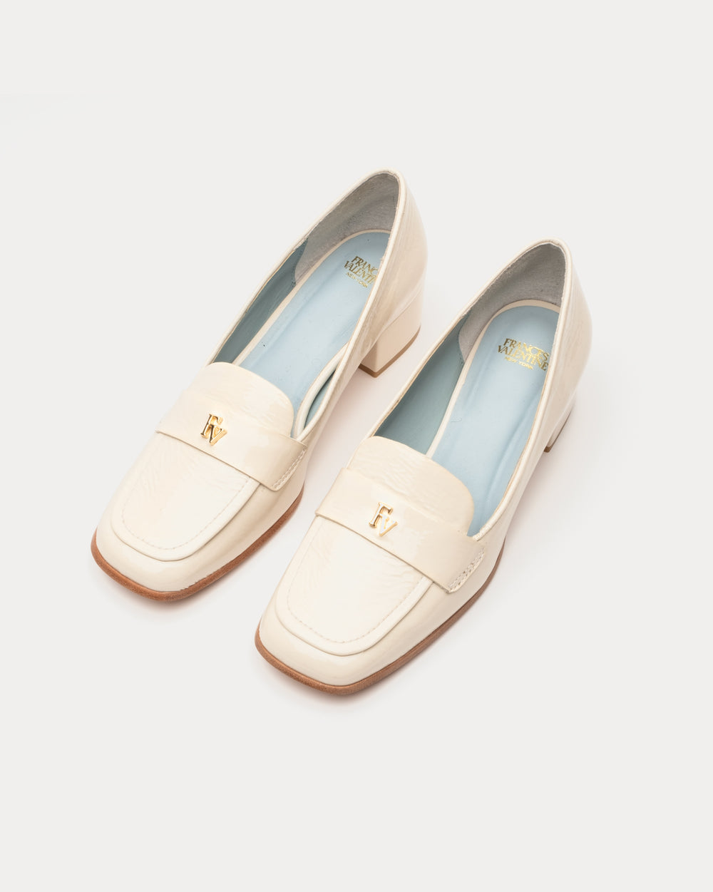 Twiggy Crinkle Soft Patent Loafer Heels Frances Valentine