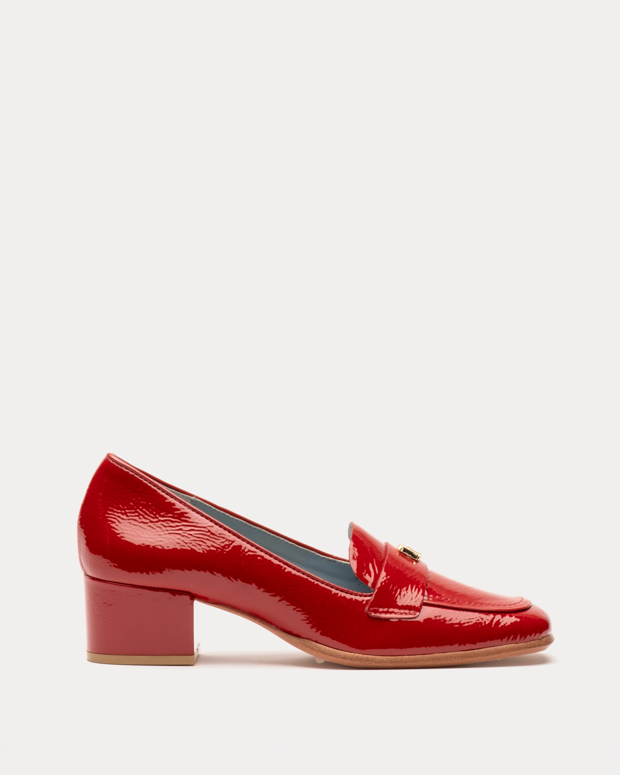 Twiggy Crinkle Soft Patent Loafer Cranberry