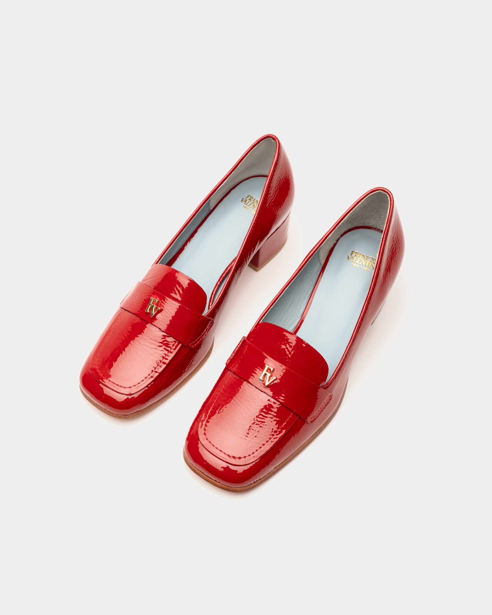 Twiggy Crinkle Soft Patent Loafer Cranberry