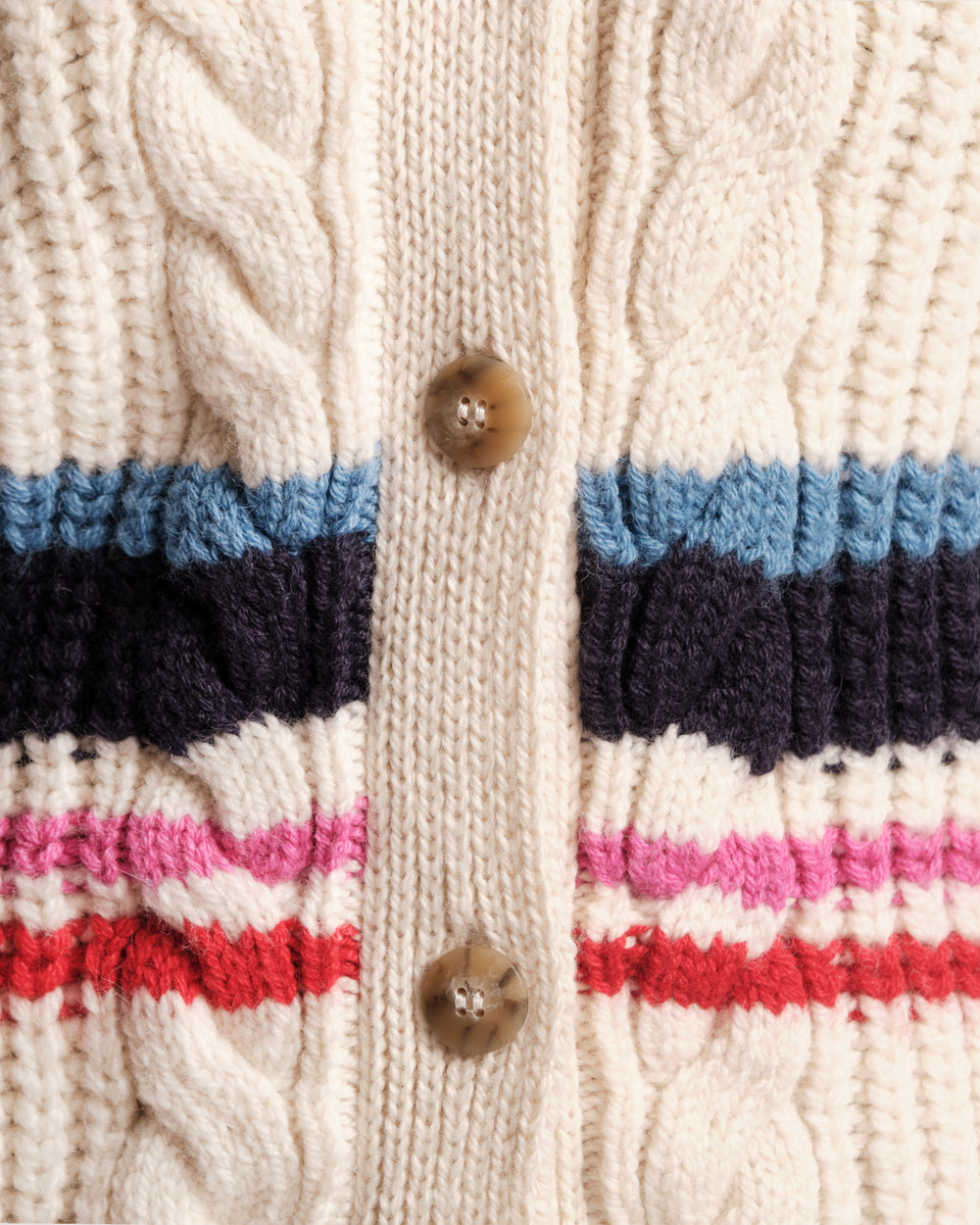 Varsity Cardigan Stripe Sweater Frances Valentine