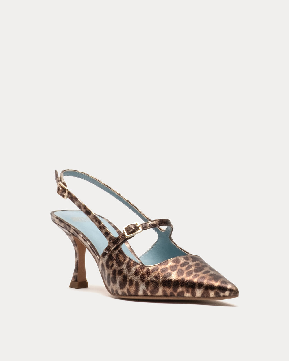 Vivi Pump - Metallic Leopard Heels Frances Valentine