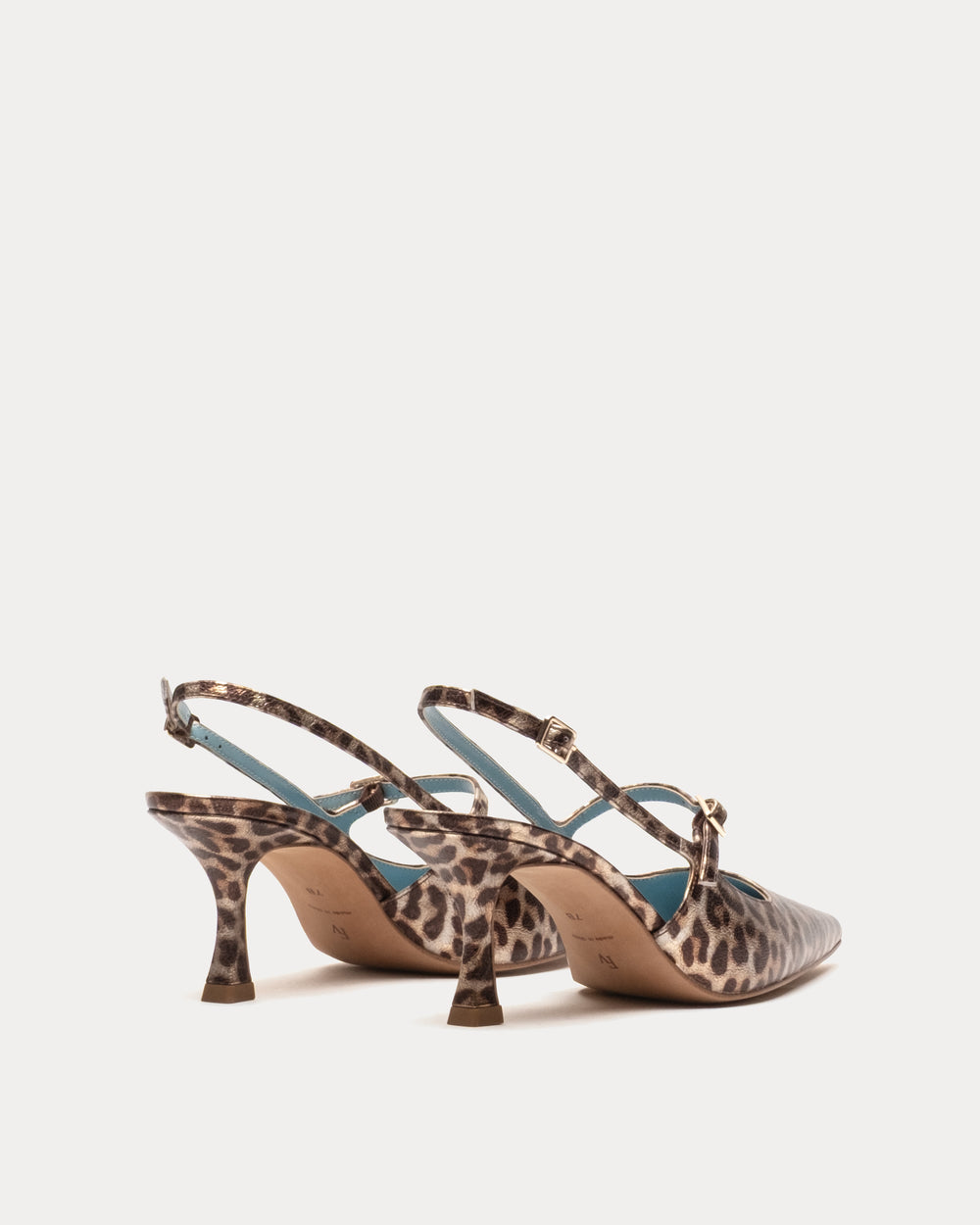 Vivi Pump - Metallic Leopard Heels Frances Valentine