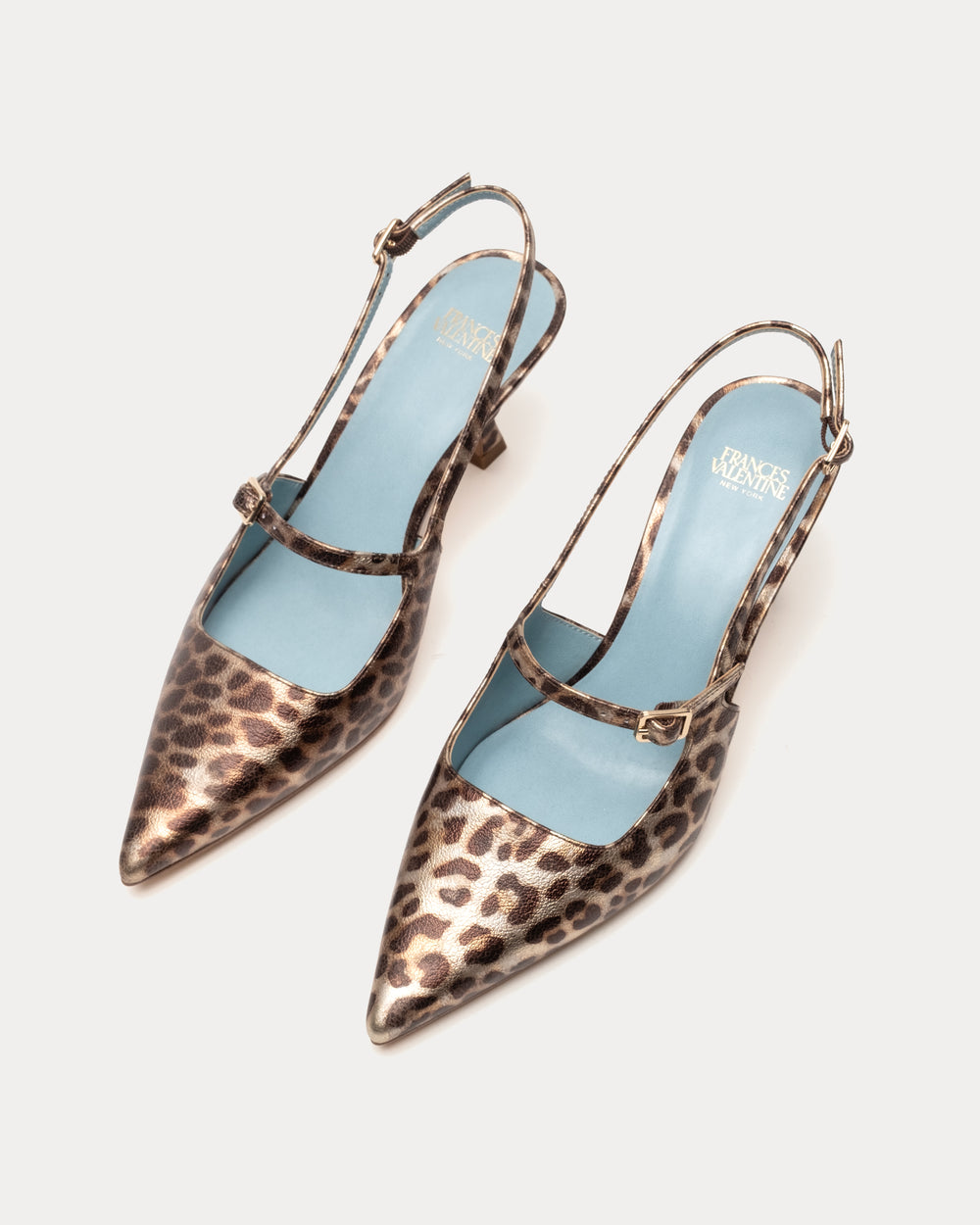 Vivi Pump - Metallic Leopard Heels Frances Valentine