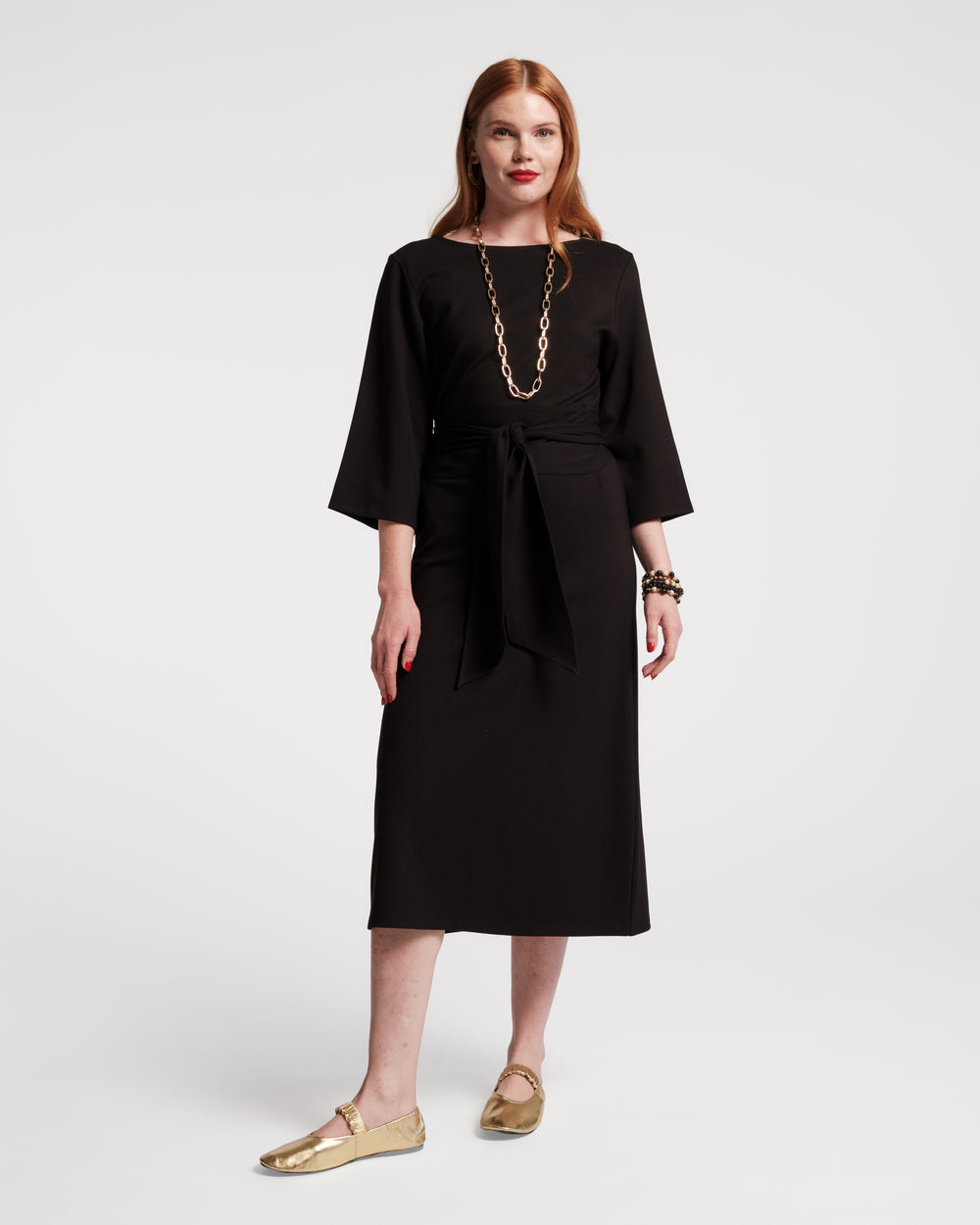 Whitney Wrap Dress - Black Frances Valentine Whitney Wrap Dress - Black Frances Valentine