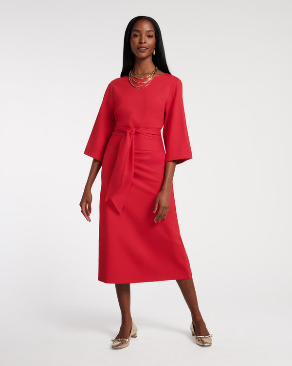 Whitney Wrap Dress - Red - Frances Valentine