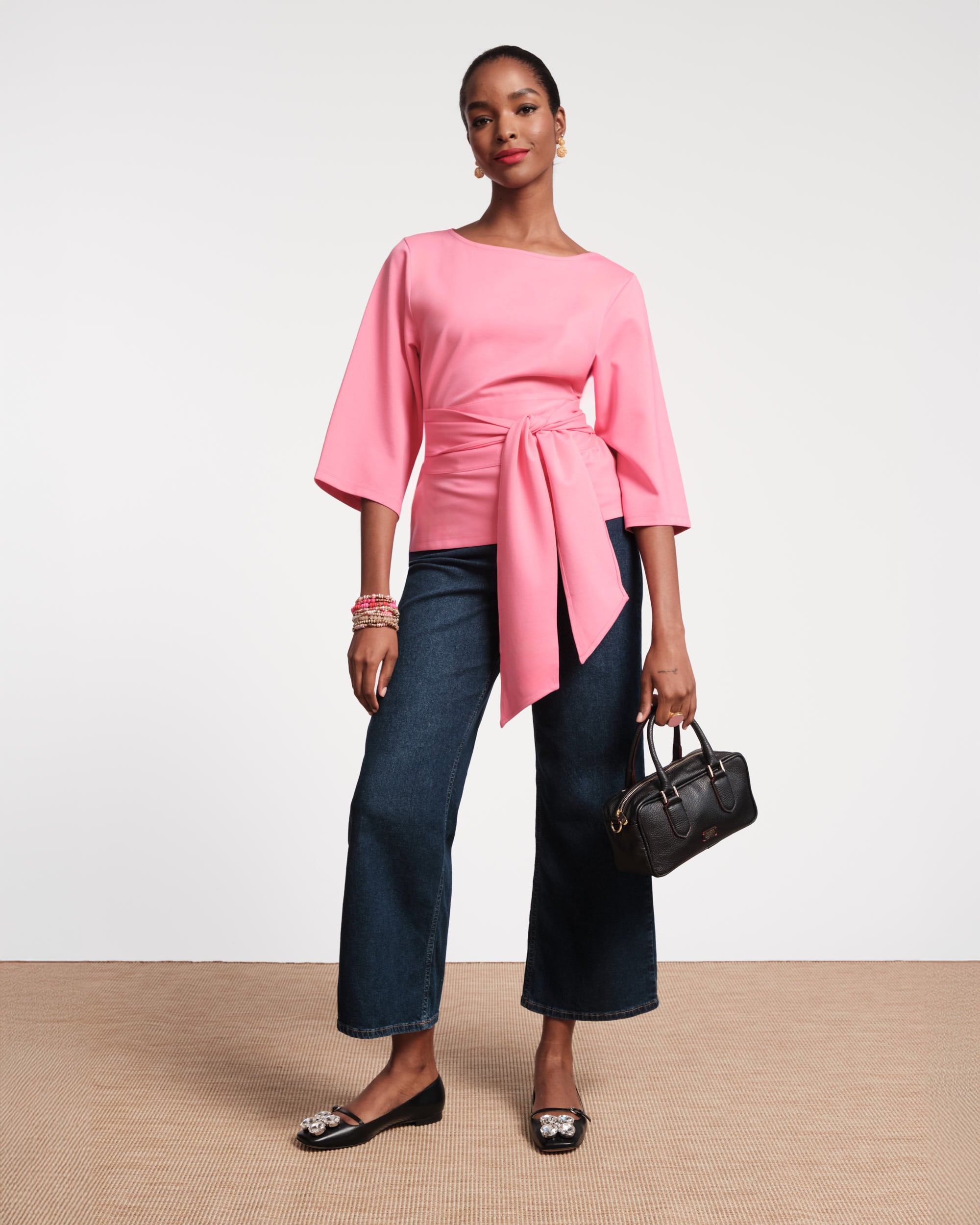 Whitney Wrap Top - Pink – Frances Valentine