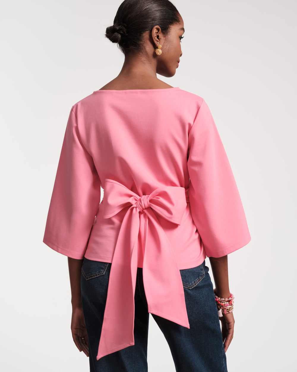 Whitney Wrap Top - Pink - Frances Valentine