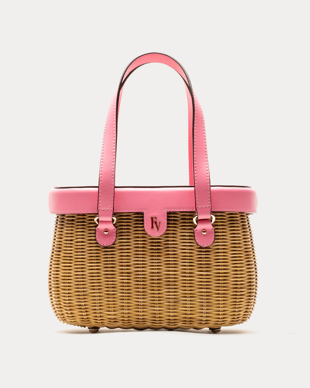 Willow Wicker Basket - Pink