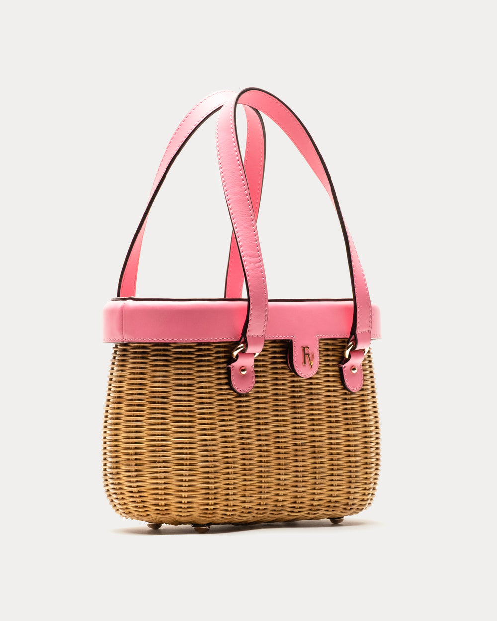 Willow Wicker Basket - Pink