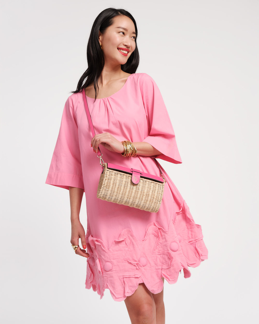 Betsy Crossbody Clutch - Pink - Frances Valentine
