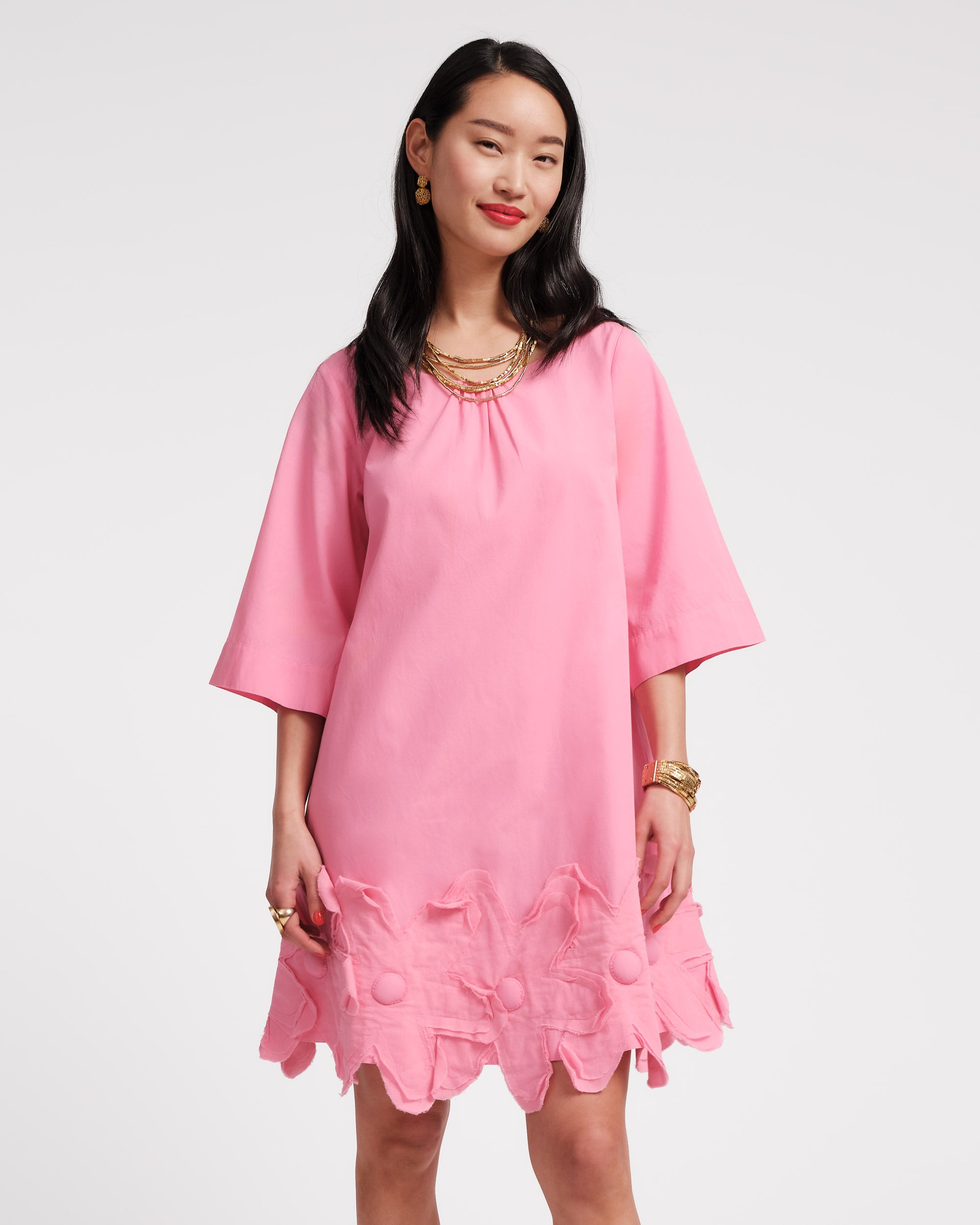 Zennia Flower Dress - Pink – Frances Valentine