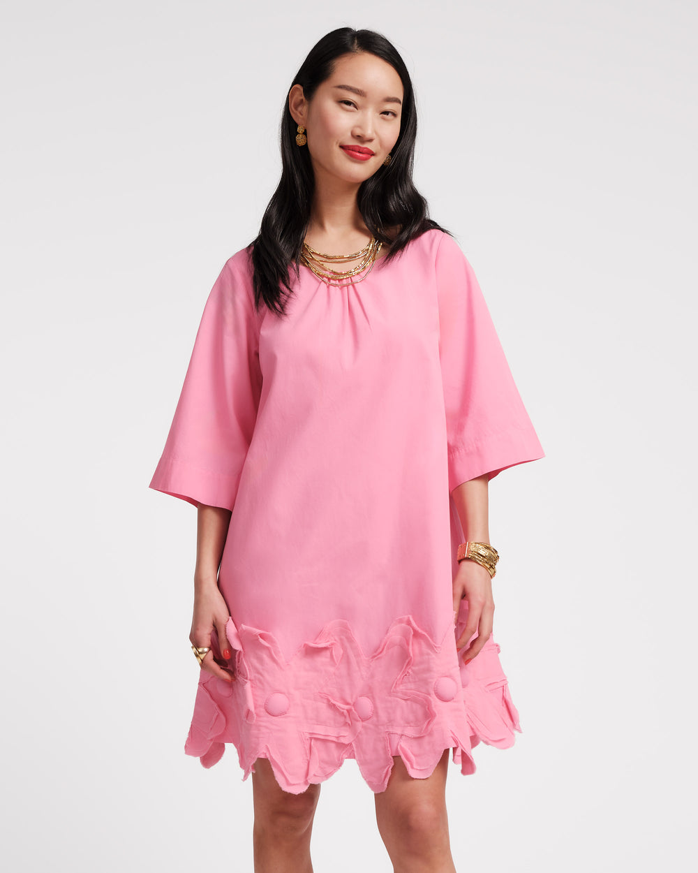 Zennia Flower Dress - Pink - Frances Valentine