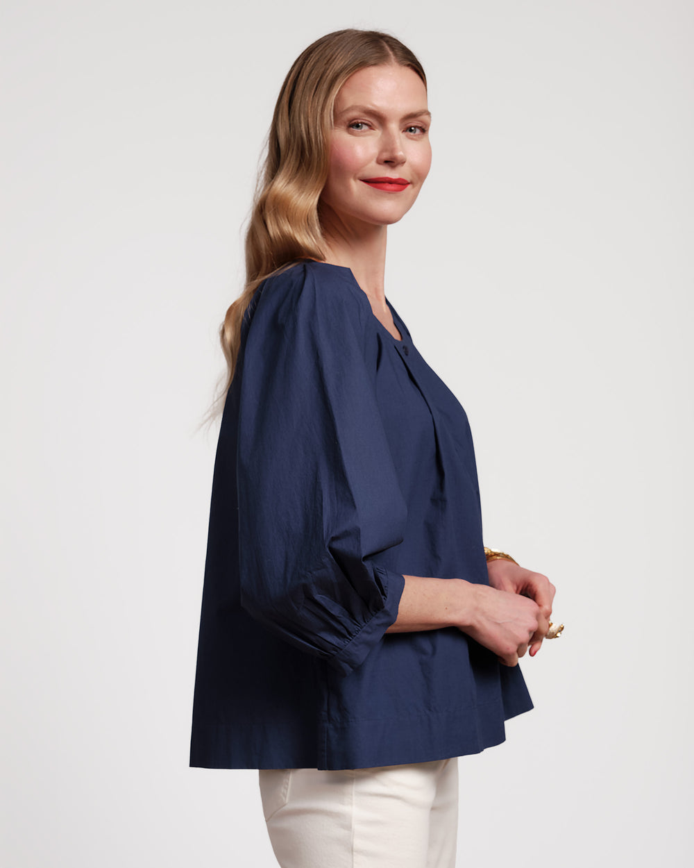 Zoe Top - Navy Tops Frances Valentine