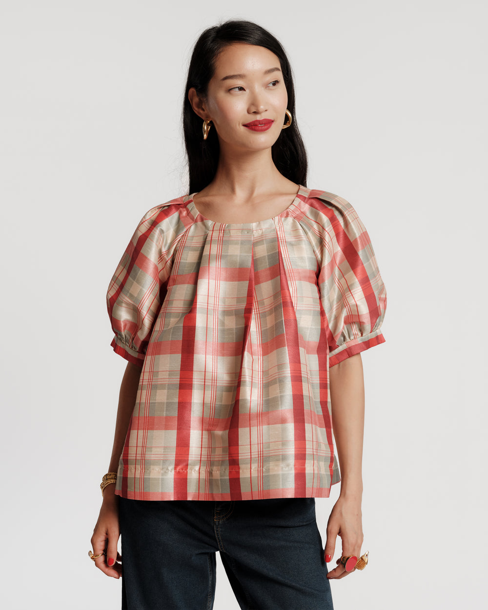 Zonda Top - FV Plaid Shirt Frances Valentine