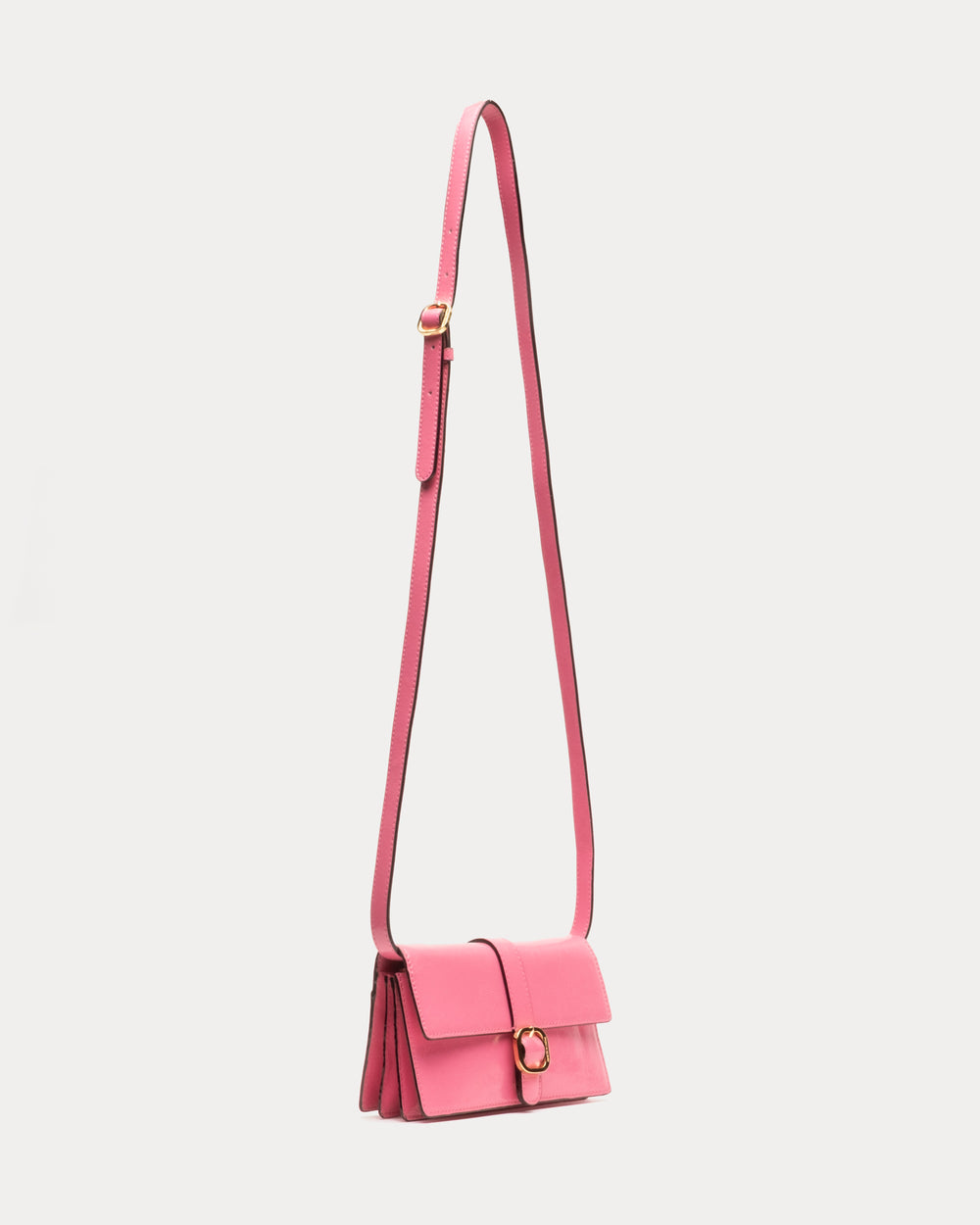 Accordian Wallet - Crinkled Leather Pink - Frances Valentine
