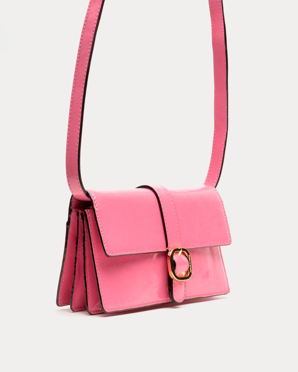 Accordian Wallet - Crinkled Leather Pink - Frances Valentine