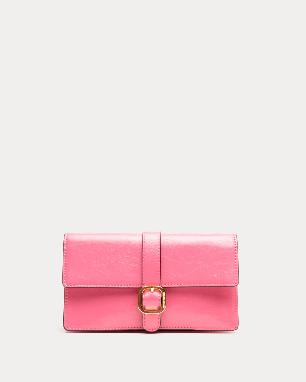 Accordian Wallet - Crinkled Leather Pink - Frances Valentine