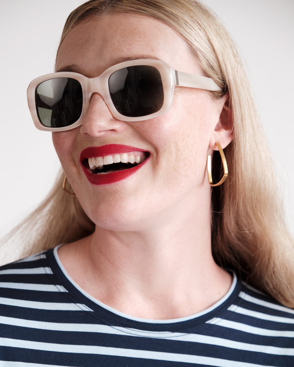 Shelby Sunglasses - Polished Bone