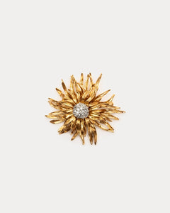 Flower Pin Gold - Frances Valentine