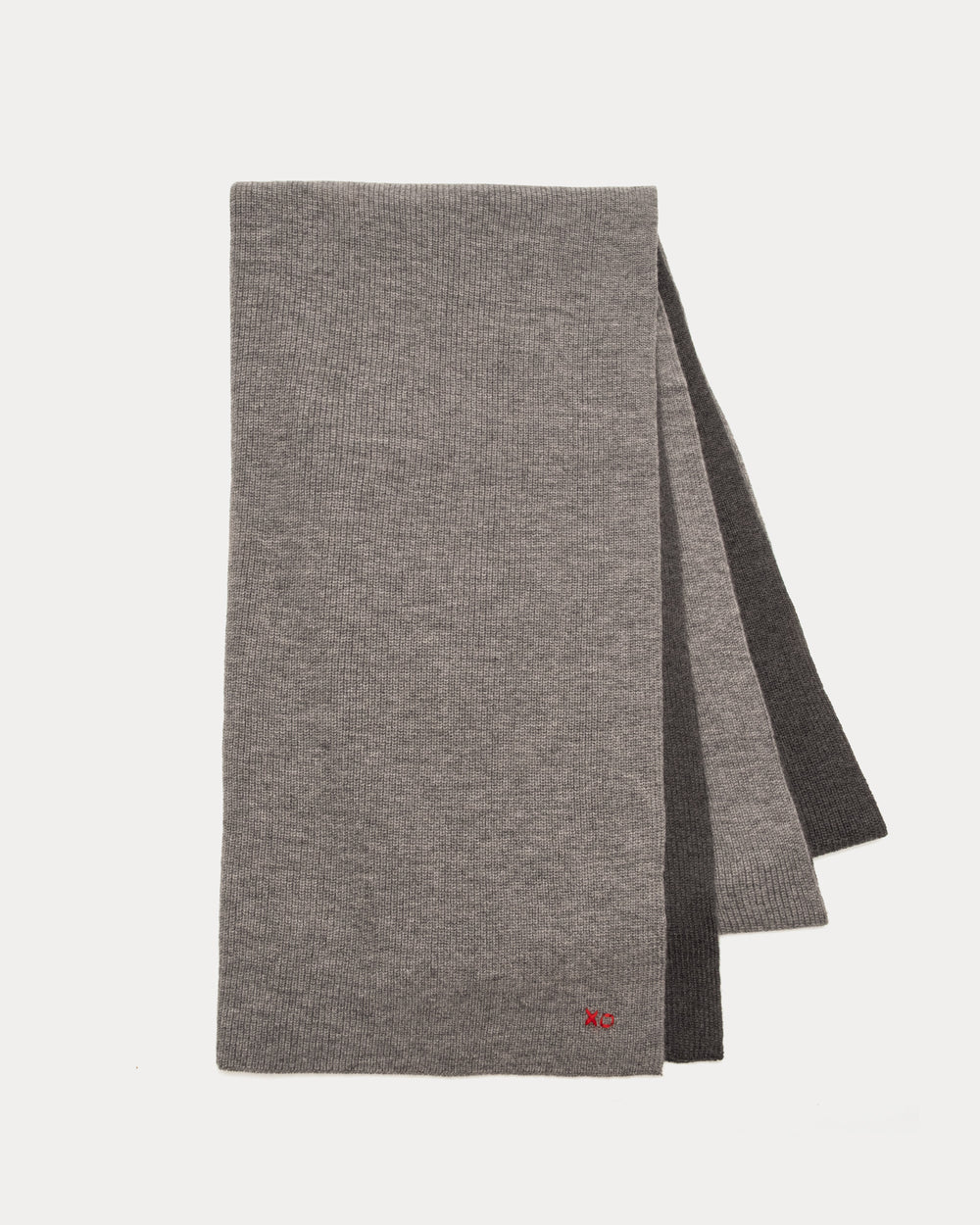 Colorblock Blanket Scarf - Charcoal